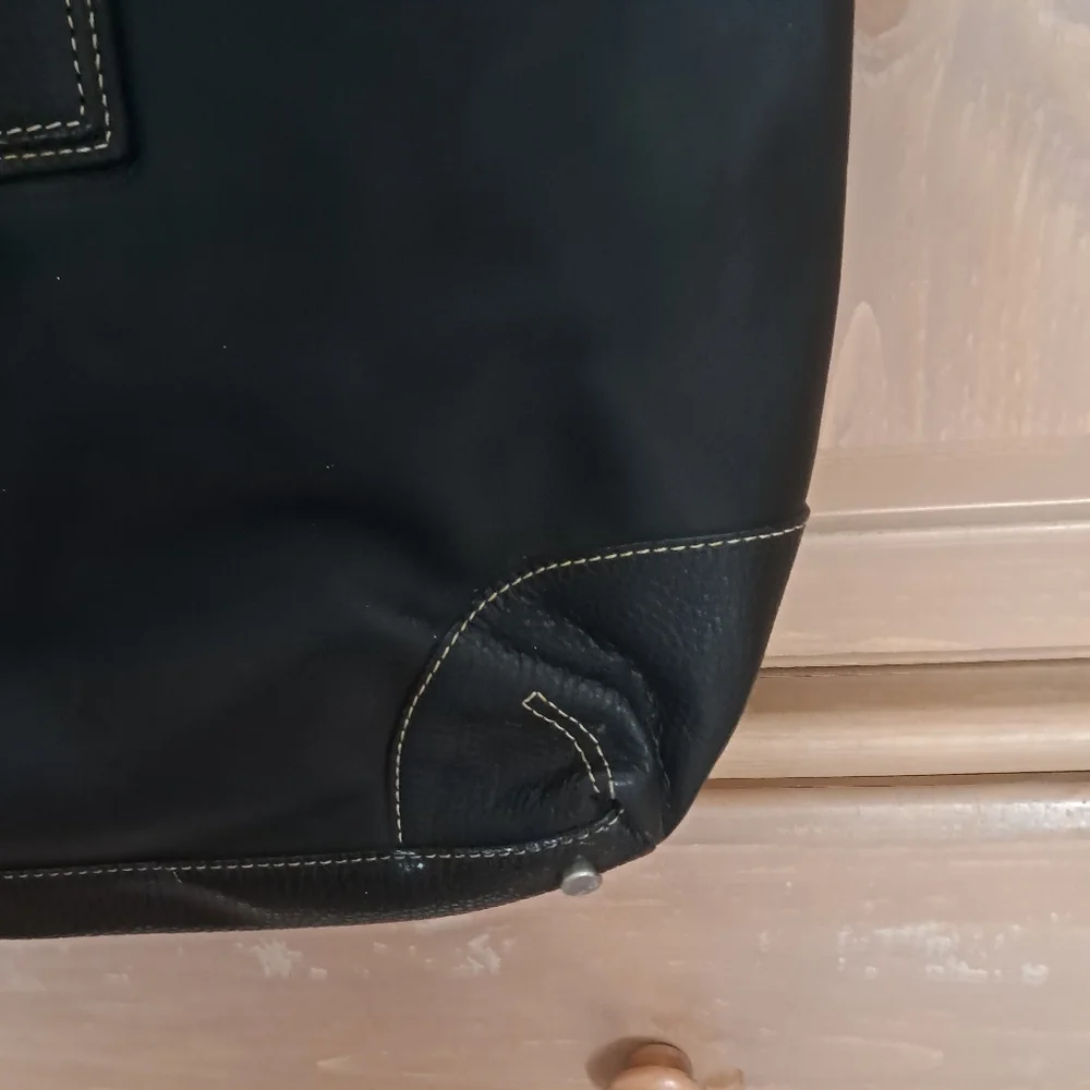 Franklin Covey Women's Executive Black Leather Purse/Laptop Bag LIKE NEW!